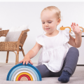 Bigjigs Baby Wooden Folding Rainbow Blue